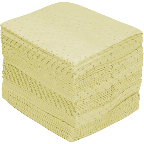 Zenith Safety Products SEH986 Premium Fine Fiber Sorbent Pads, Hazmat, 15" x 17", 30 gal. Absorbancy