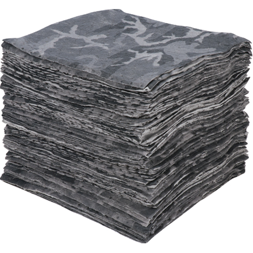 Produits de sécurité Zenith SEI056 Sorbants de camouflage de premi&egrave;re qualit&eacute;, Universel, 15" x 17", 25 gal. d'absorption
