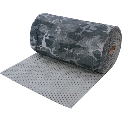 Produits de sécurité Zenith SEI057 Sorbants de camouflage de premi&egrave;re qualit&eacute;, Lourd, 150' lo x 30" la, Absorption 50 gal.