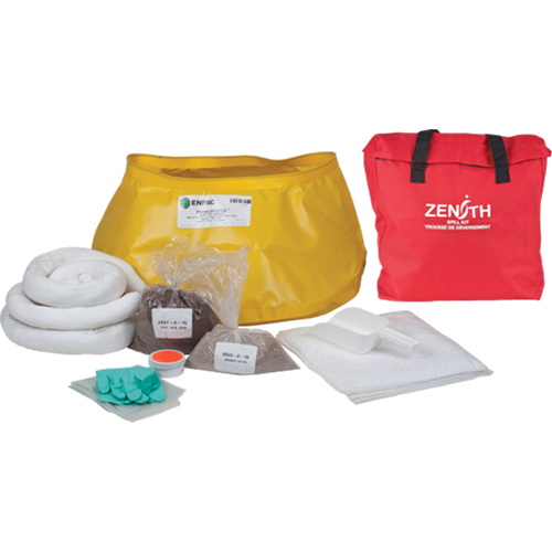Zenith Safety Products SEI194 Premium Western Canada Spill Kit, Oil Only, Bag, 17 US gal. Absorbancy