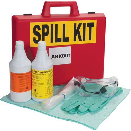 ZENITH SAFETY PRODUCTS Lab Acid/Base Spill Kit SEI269 Shop Spill Kits