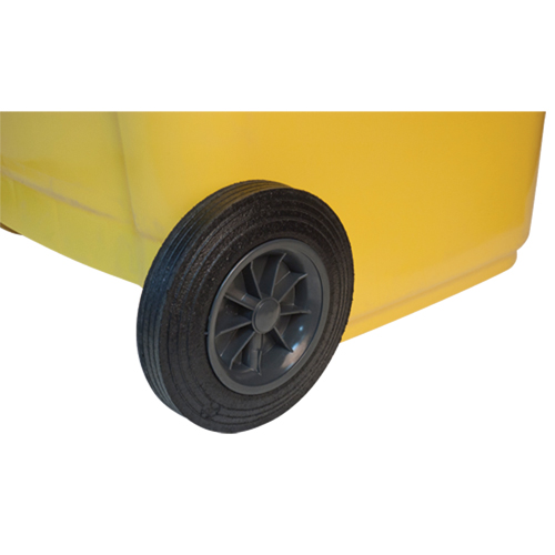 Globe 9603Y Contenant jaune mobile, Polyur&eacute;thane, 63 gallons/63 gal. US