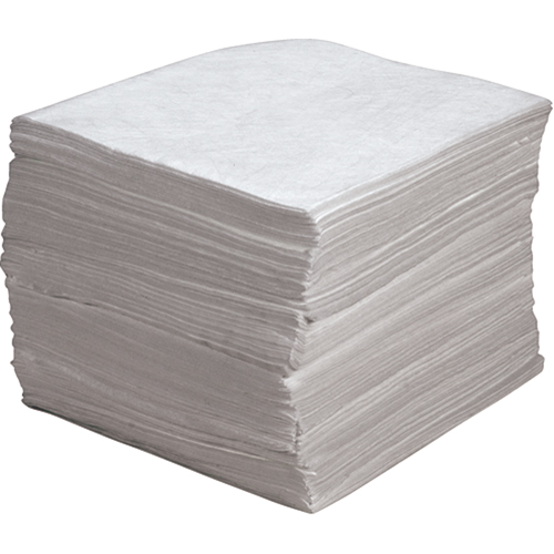 Zenith Safety Products SEI620 Premium Meltblown Sorbent Pads, Oil Only, 15" x 17", 30 gal. Absorbancy