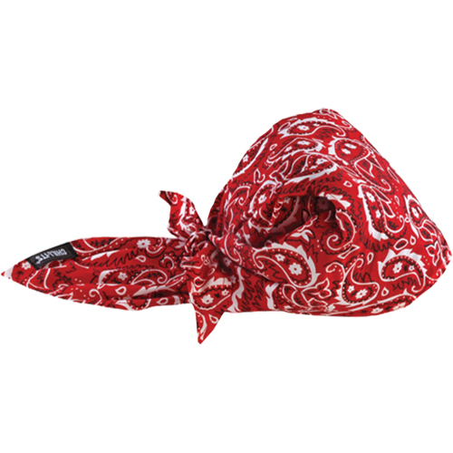 Ergodyne 12583 Bandeaux en triangle 6710CT de refroidissement en tissu de serviette Chill-Its, Rouge