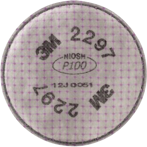 3M 2297-P100 2200 Series Respirator Prefilters, Particulate Filter, Organic Vapour/P100
