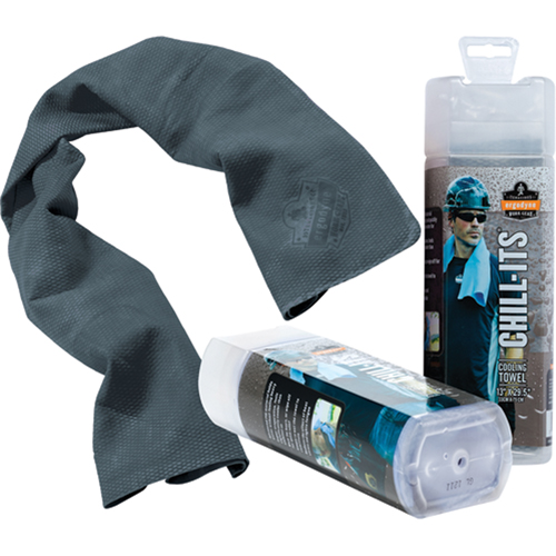 Ergodyne 12438 Chill-Its&reg; 6602 Cooling Towels, Grey