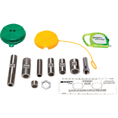 Haws AX13 Trousse de mise &agrave; niveau pour douche oculaire/faciale Axion Advantage avec t&ecirc;te de douche oculaire/faciale en plastique ABS vert