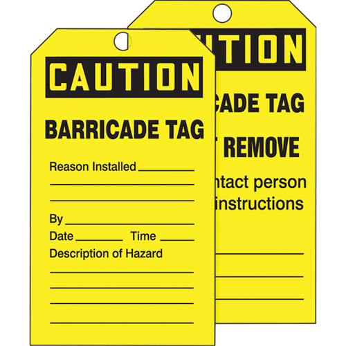 Accuform NMC TAR136 Tags By-The-Roll Safety Tags, Cardstock, 3" W x 6-1/4" H, English