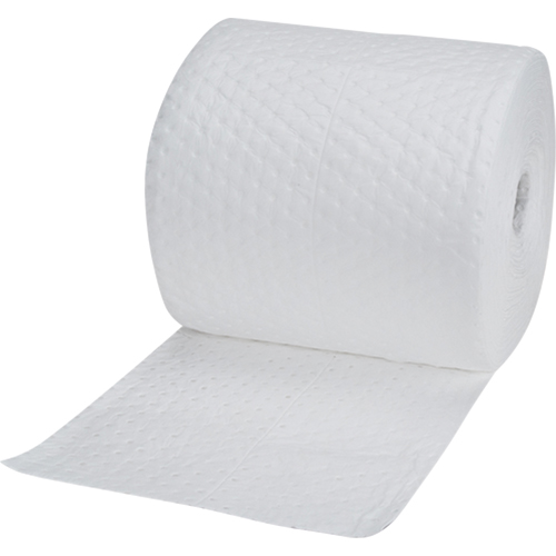 Zenith Safety Products SEI960 Industrial-Grade Fine Fibre Sorbent Rolls, Heavyweight, 150' L x 15" W, 35 Gal. Absorbancy
