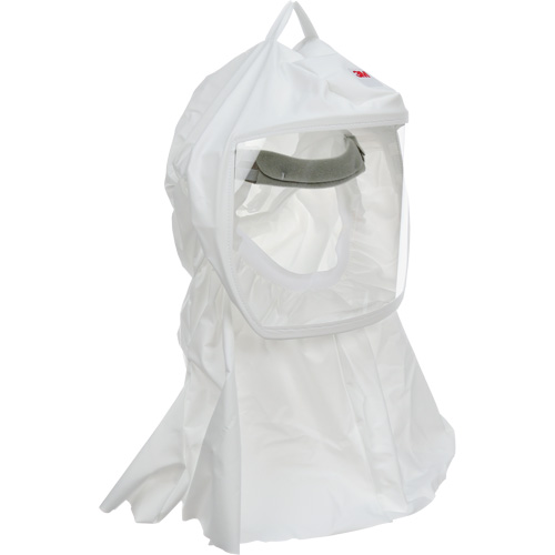 3M S-533L Cagoule Versaflo de haute durabilit&eacute; avec coiffe int&eacute;gr&eacute;e, Grand/Moyen, Coiffe souple, Bavette Simple