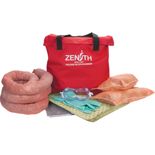 Produits de sécurité Zenith SHP062 Trousse de lutte contre les d&eacute;versements pour camion, Mati&egrave;res dangereuses, Sac, Absorbance de 10 gal. US