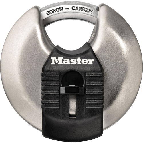 Master Lock M40BLCDHC Magnum&reg; Disc Padlock, Keyed Different, Hardened Steel, 2-3/4" Width