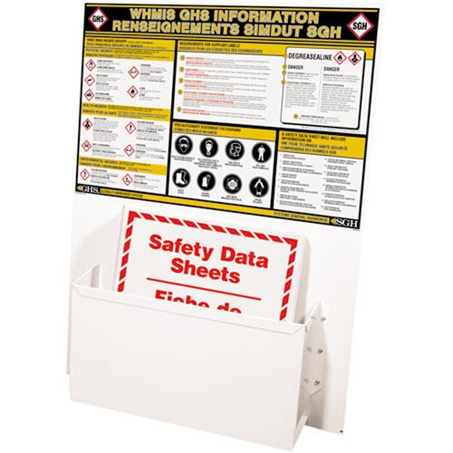 Incom Top Tape & Label GHS1072 GHS Information Stations, English & French, Binders Included