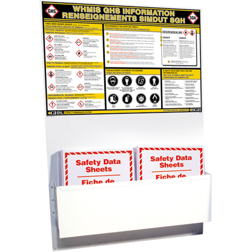 Incom Top Tape & Label GHS1019 GHS Information Stations, English & French, Binders Included