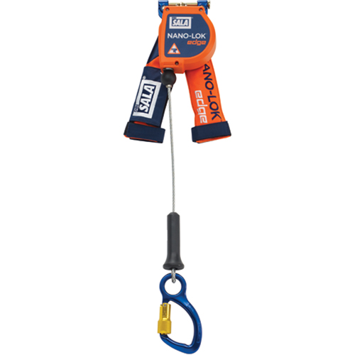 3M DBI Sala Protection Contre Les Chutes 3500221 C&acirc;ble de s&eacute;curit&eacute; autor&eacute;tractable pour rebord Nano-Lok, 8', Acier inoxydable, Stationnaire