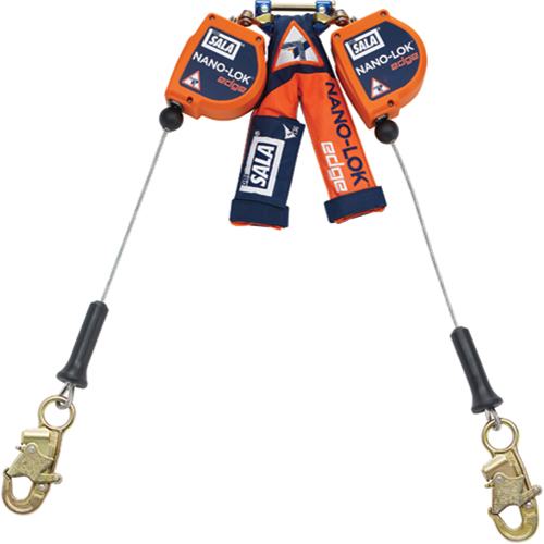 3M DBI Sala Protection Contre Les Chutes 3500232 C&acirc;ble de s&eacute;curit&eacute; autor&eacute;tractable pour rebord Nano-Lok, 8', Acier inoxydable, Stationnaire
