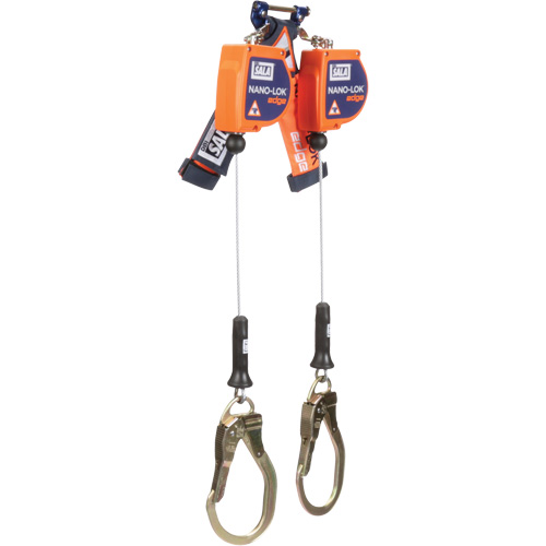 3M DBI Sala Fall Protection 3500234 Nano-Lok Edge Self-Retracting Lifeline, 8', Stainless Steel, Stationary