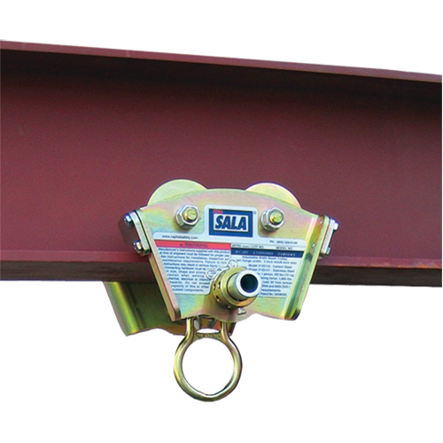 3M DBI Sala Fall Protection 2103143C Beam Trolley Anchorage Connectors, I-Beam, Temporary Use