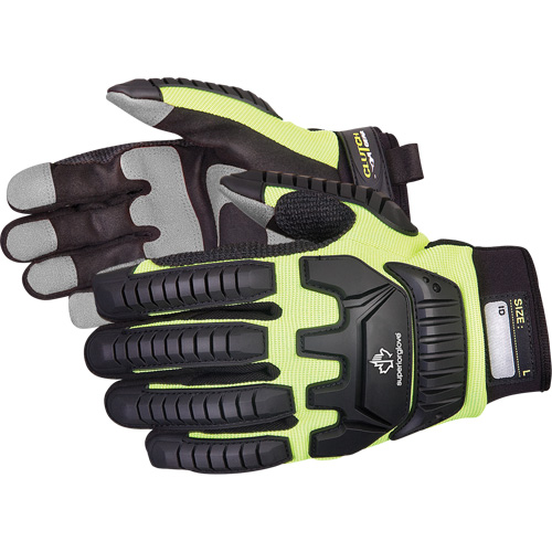 Superior Glove Works Ltd. MXVSB-XL Gants de m&eacute;canicien r&eacute;sistants aux chocs Clutch Gear, Paume PVC, Taille T-Grand