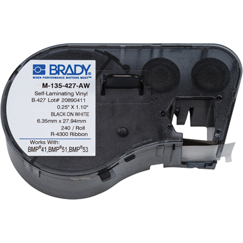 Brady M4-135-427-AW Label Maker Cartridge, Black