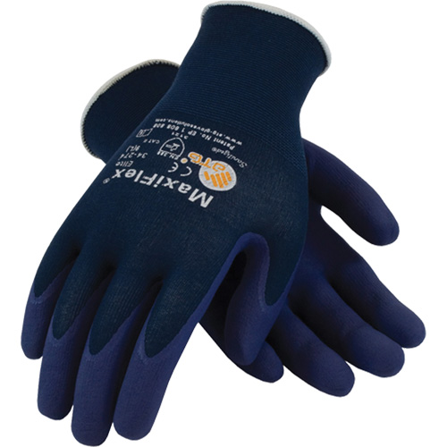 PIP Global Safety GP34274/XS Gants ATG MaxiFlex Elite 34-274, 6/T-petit, R&ecirc;vetement Mousse de nitrile, Calibre 18, Enveloppe en Nylon