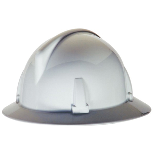 MSA 475393 Casque de s&eacute;curit&eacute; &agrave; bordure compl&egrave;te, R&eacute;pond aux normes CSA type 1, Suspension Rochet, Non ventil&eacute;