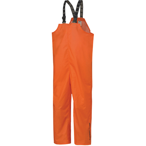 Helly Hansen 70529290-L Pantalon de pluie &agrave; bavette Mandal, Grand, PVC, Orange