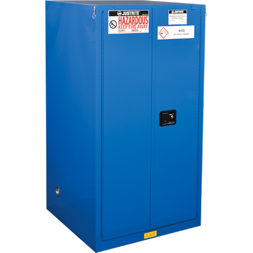 Justrite 866028 Armoires de rangement pour mati&egrave;res dangereuses Sure-Grip Ex, 60 gal., 34" x 65" x 34"