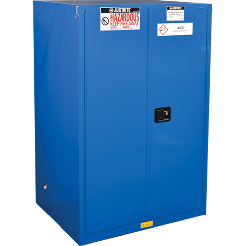 Justrite 869028 Armoires de rangement pour mati&egrave;res dangereuses Sure-Grip Ex, 90 gal., 43" x 65" x 34"