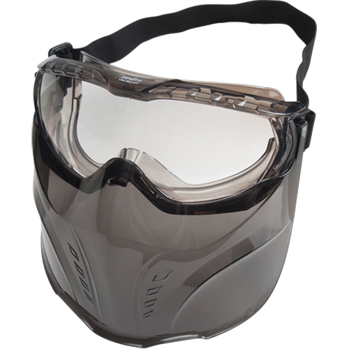 Produits de sécurité Zenith SEL095 Lunettes &agrave; coques de s&eacute;curit&eacute; avec visi&egrave;re de s&eacute;rie Z2300, Lentille Transparent, Antibu&eacute;e, Ventilation Indirecte