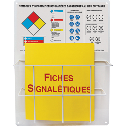 Accuform Signs FRZRS349 Haz-Mat Basket Style Centre Boards, French, Binders Included