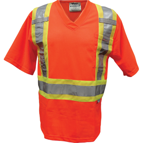 Viking 6005O-XXL Mesh Safety T-Shirt, Polyester, 2X-Large, Orange