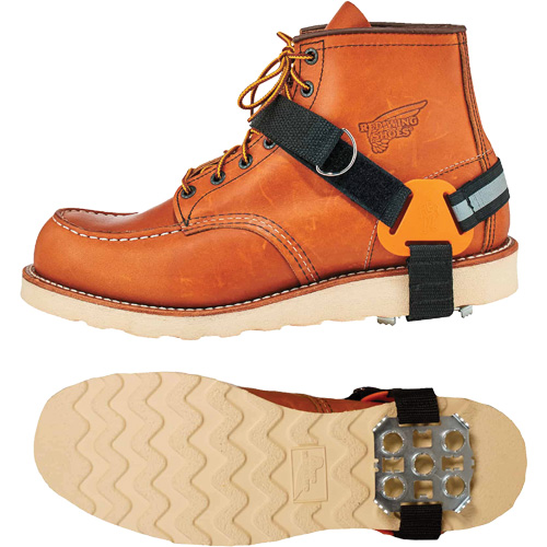 Ergodyne 16778 Crampons &agrave; glace de talon TREX 6315, Acier, Traction Plaque, T-Grand