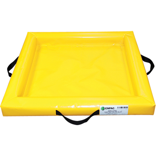 Enpac 5656-YE Duck Ponds Mini-Berm Containment, 74 US gal. Capacity, 6' W x 5' L x 4" H, Foam Wall