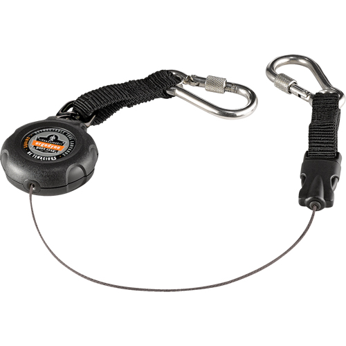 Ergodyne 19300 Longe porte-outils Squids 3000, R&eacute;tractable, Mousqueton double