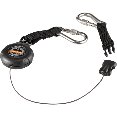 Ergodyne 19300 Longe porte-outils Squids 3000, R&eacute;tractable, Mousqueton double