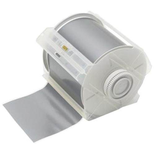 Brady 114533 Ruban pour &eacute;tiqueteuse, Polyester m&eacute;talis&eacute;, Argent, Largeur de 4"