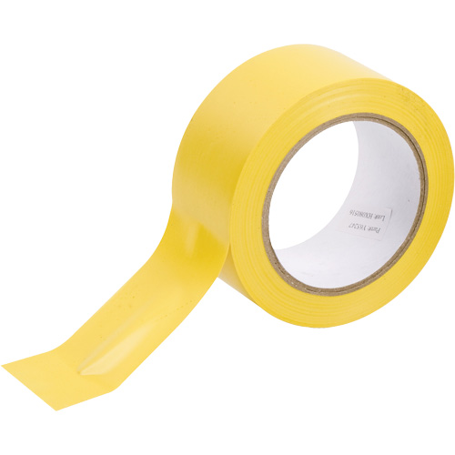 Brady 58200 Floor Marking Tape, 2" x 108', Vinyl, Yellow