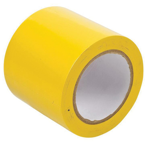 Brady 102838 Floor Marking Tape, 4" x 108', Vinyl, Yellow