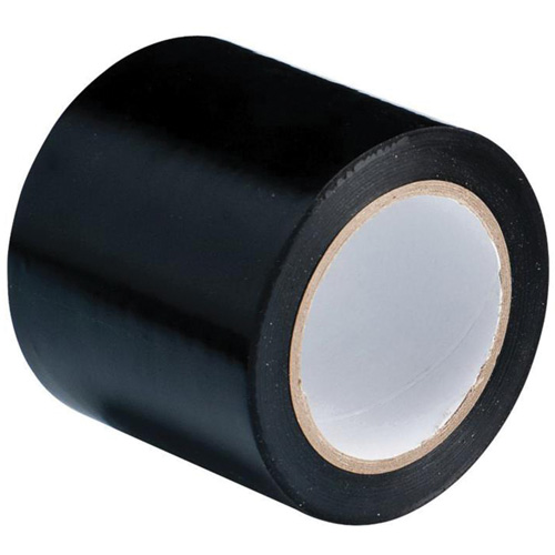 Brady 102839 Floor Marking Tape, 4" x 108', Vinyl, Black