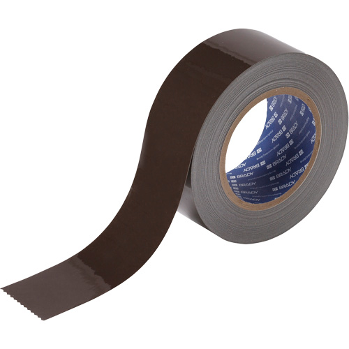 Brady 134089 Ruban de marquage pour planchers ToughStripe, 2" x 100', Polyester, Brun