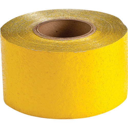Brady 78264 Temporary Pavement Marking Tape, 4" x 150', Retro Reflective, Yellow