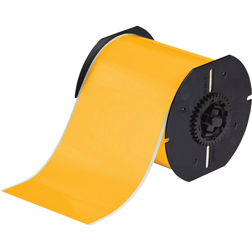 Brady B30C-4000-569-YL Low-Halide Printer Tape, Polyester, Yellow, 4" Width