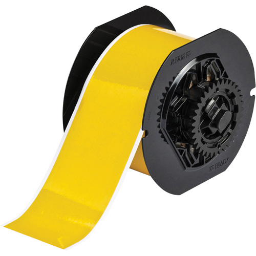 Brady B30C-2250-584-YL Ruban pour &eacute;tiqueteuse, R&eacute;tror&eacute;fl&eacute;chissant, Jaune, Largeur de 2,25"