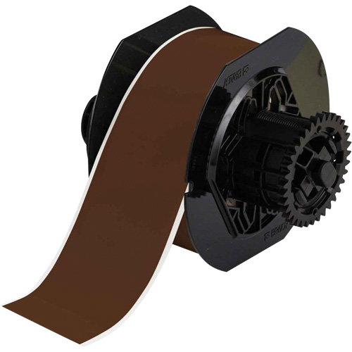 Brady B30C-2250-595-BR Indoor-Outdoor Label Printer Tape, Vinyl, Brown, 2.25" Width