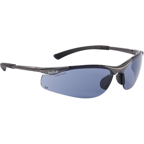 Bollé Safety CONTPSF Contour Safety Glasses, Grey/Smoke Lens, Anti-Fog/Anti-Scratch, Meets/Exceeds CSA Z94.3