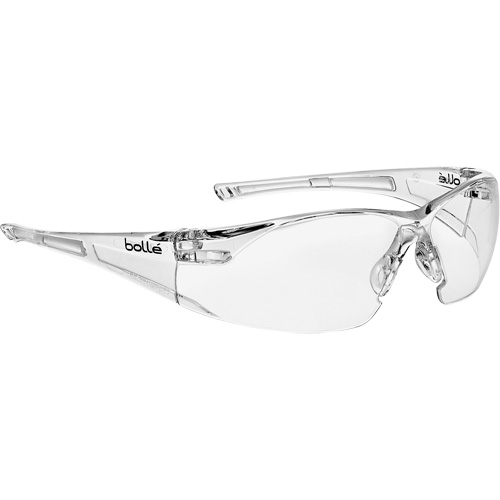 Bollé Safety RUSHPSI Rush Safety Glasses, Clear Lens, Anti-Fog/Anti-Scratch, Meets/Exceeds CSA Z94.3