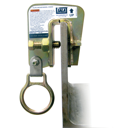 3M DBI Sala Protection Contre Les Chutes 2104550 Ancrage pour plaque en acier DBI-SALA, Boulonn&eacute;, Usage Temporaire