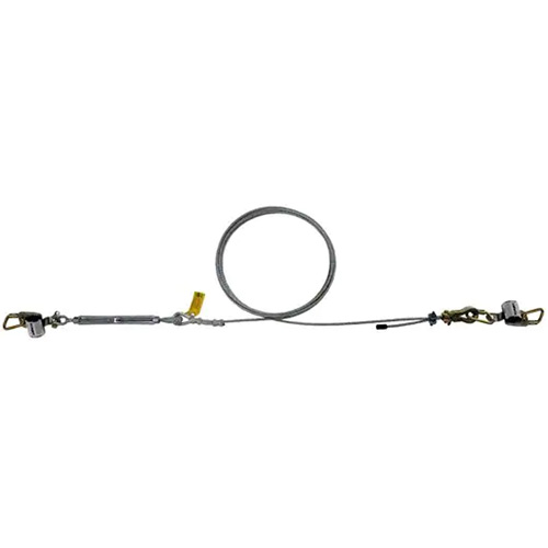 3M DBI Sala Fall Protection 7403020 SecuraSpan HLL Lifeline Assembly, Galvanized Cable