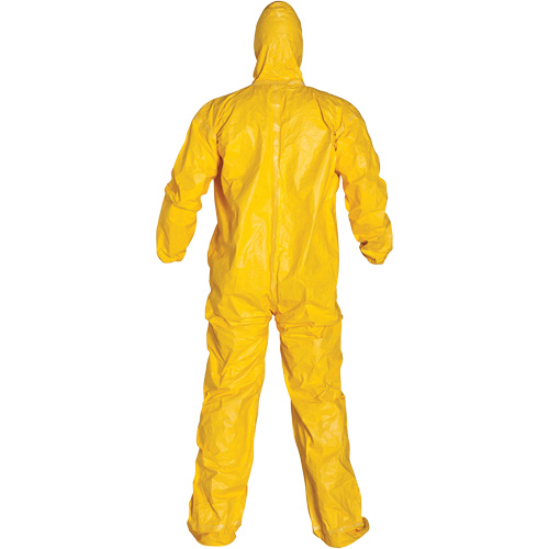 Dupont Personal Protection QC122T-MD Combinaison r&eacute;sistante aux produits chimique avec capuchon, Tychem 2000, Moyen, Jaune